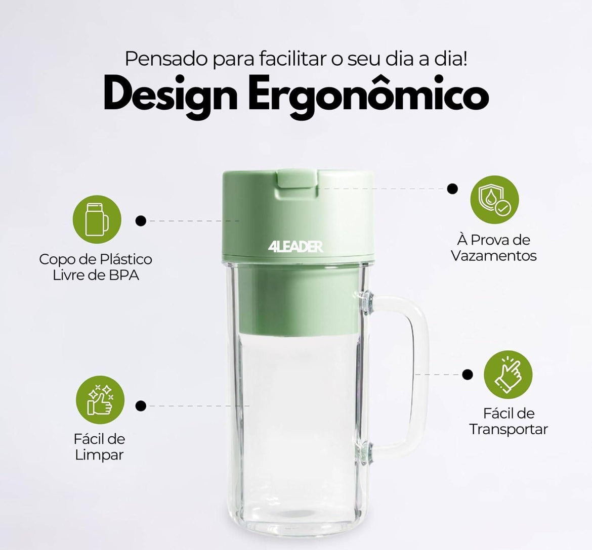 Caneca mixer portátil